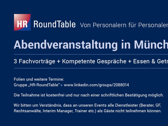 HR-RoundTable in München